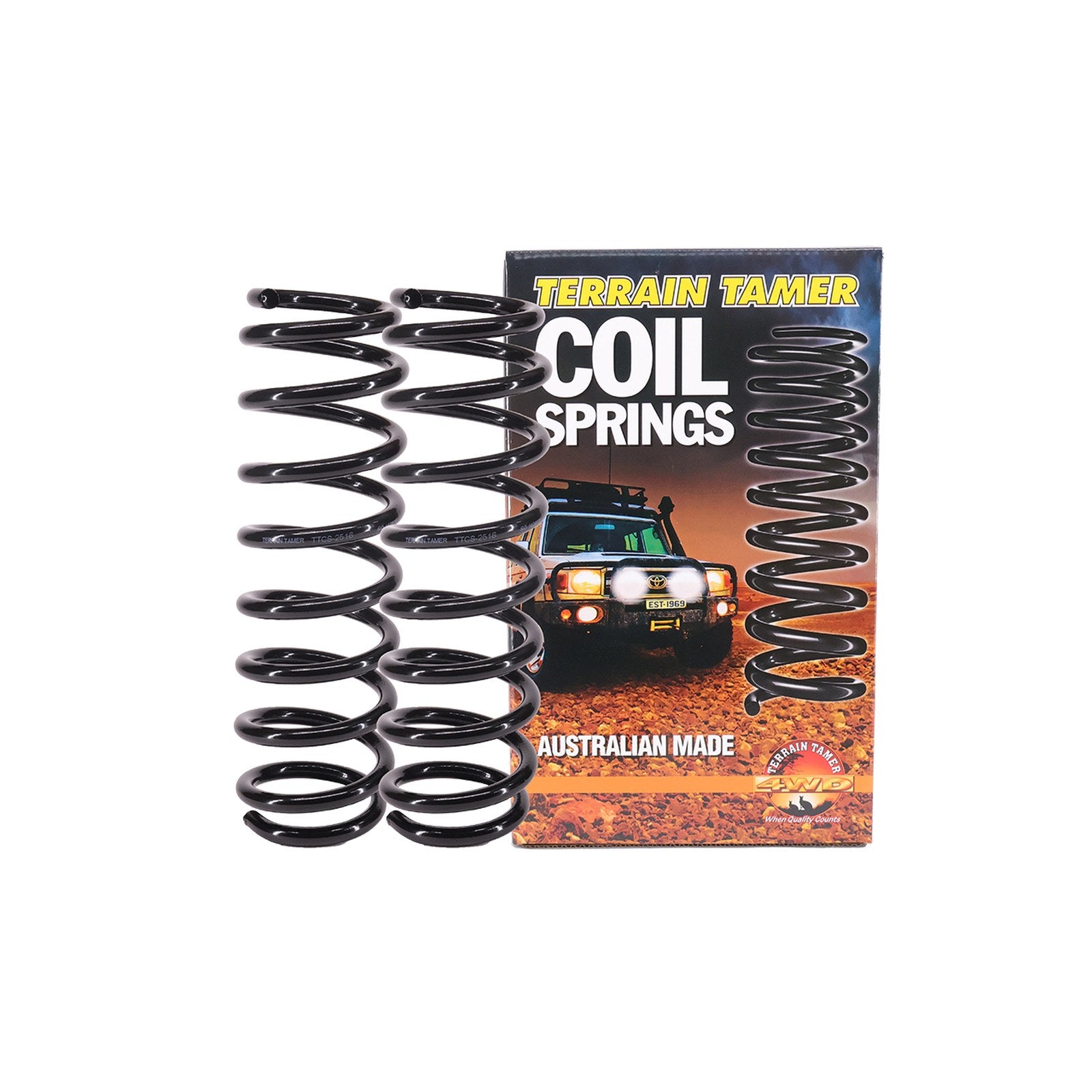 Ressorts arrière réhausse 50mm jusqu'à 50kg Terrain Tamer Ford Ranger