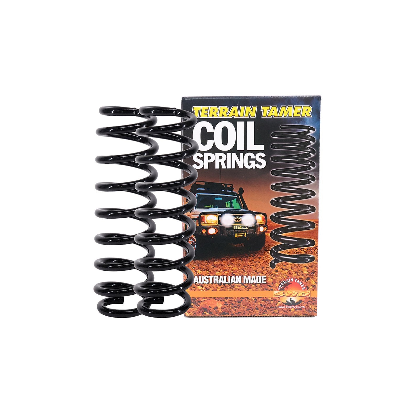 Ressorts avant réhausse 40mm jusqu'à 50kg V6 essence Terrain Tamer Ford Ranger