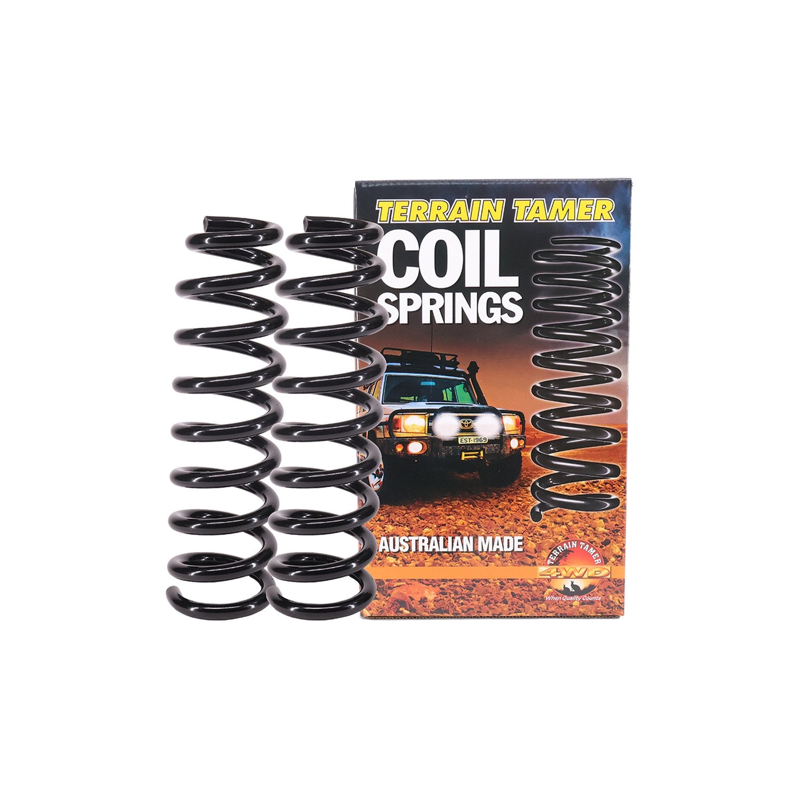 Ressorts avant réhausse 45mm 100-150kg 6cyl uniquement Terrain Tamer Ford Ranger
