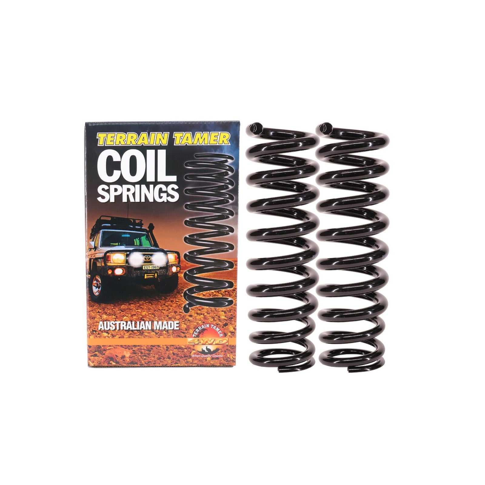 Ressorts smart coil avant réhausse 40mm à partir de 100kg Terrain Tamer Ford Ranger