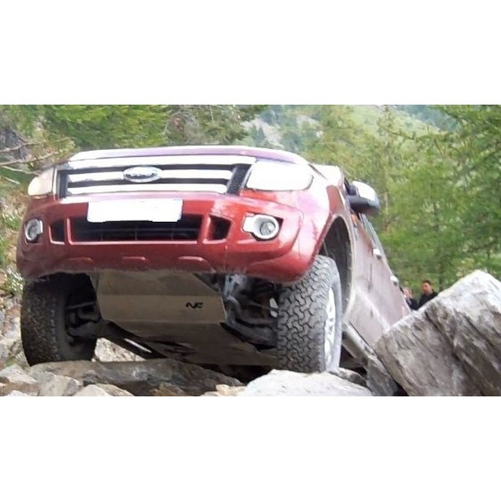 Ski de protection avant aluminium 8 mm N4-Offroad – Ford Ranger T6/T7 (2012-2019) – vue 3
