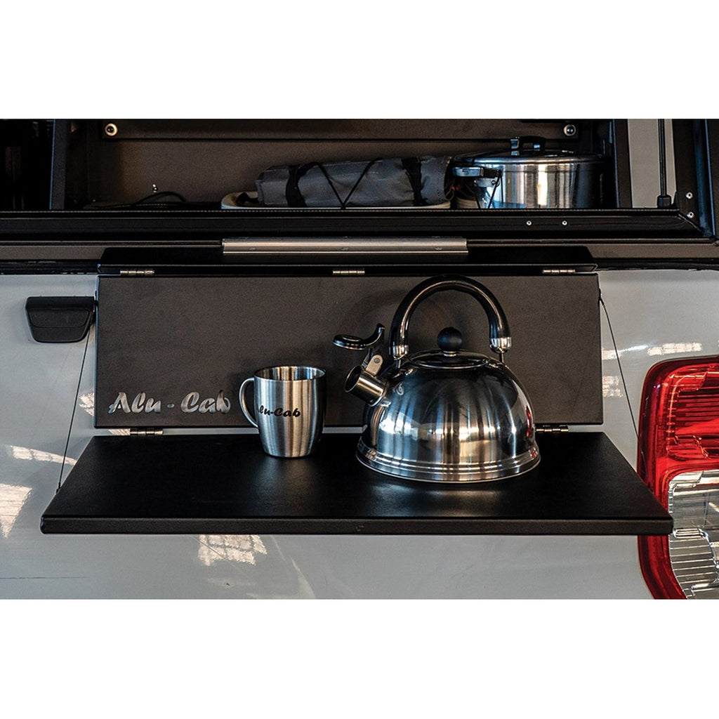 Tablette latérale pliable noire pour hardtop Alu-Cab – Ford Ranger T6/T7/T8/T9 & Raptor – vue 2