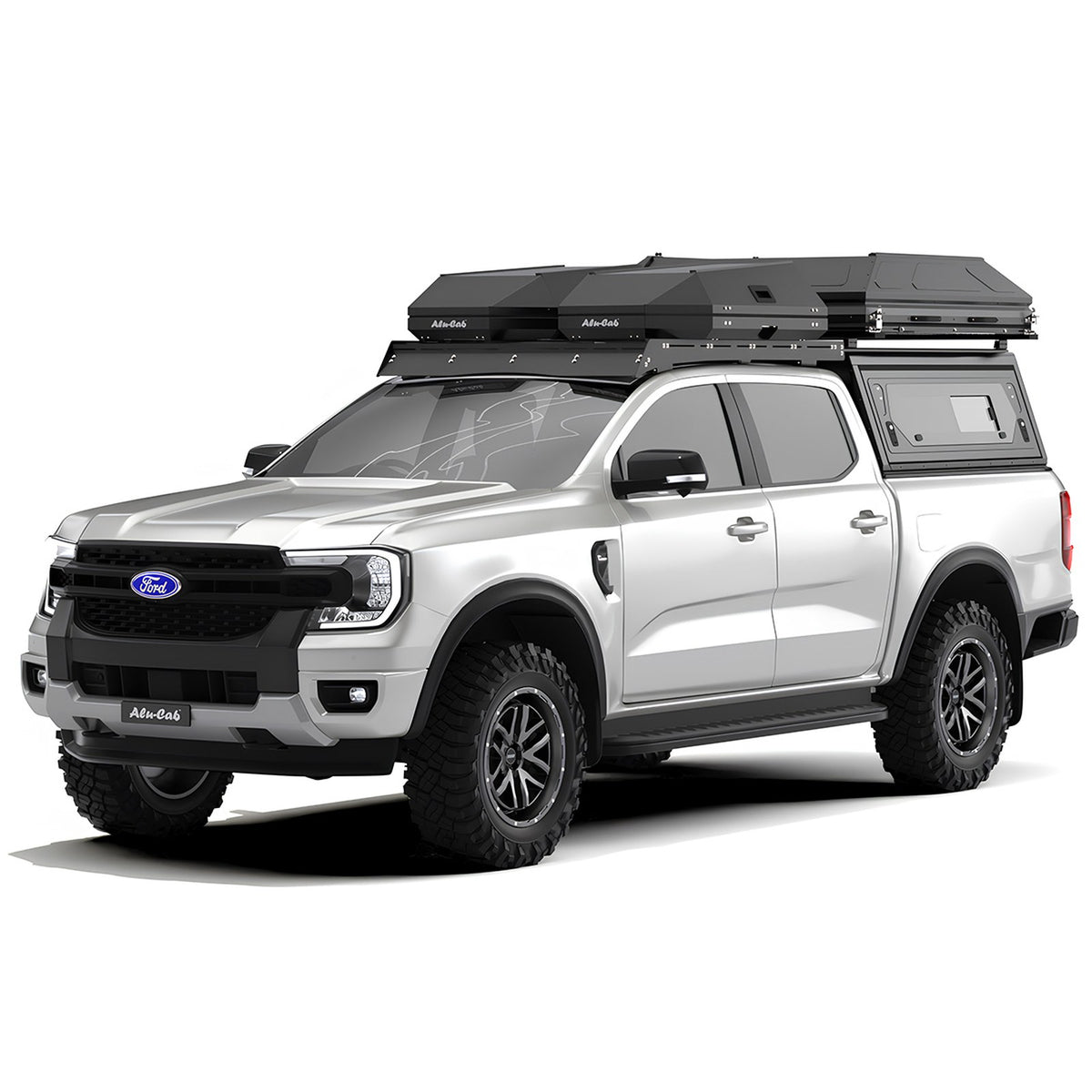 Tente de toit rigide Alu-Cab RT-2S noire 2 places – voiture, SUV & 4x4 – vue 6