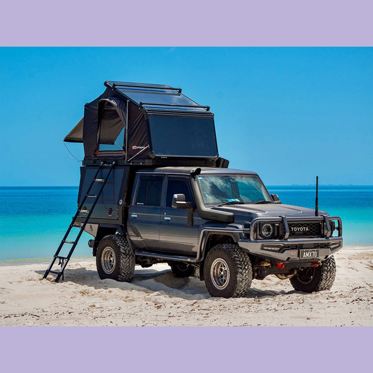Tente de toit rigide ARB Intrepid Slimline 2 à 3 places – voiture, SUV & 4x4 – vue 3