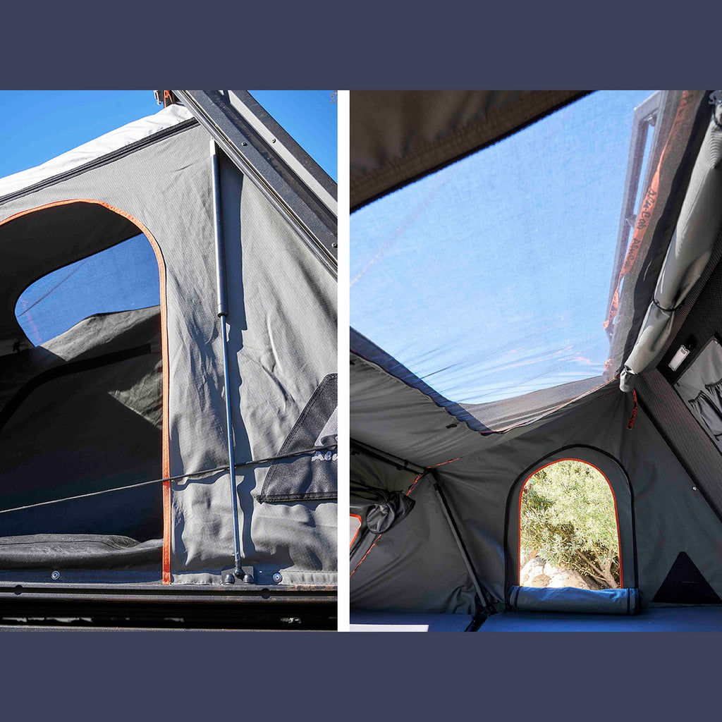 Tente de toit rigide familiale Alu-Cab Family noire 4 places – SUV, 4x4 & van – vue 8