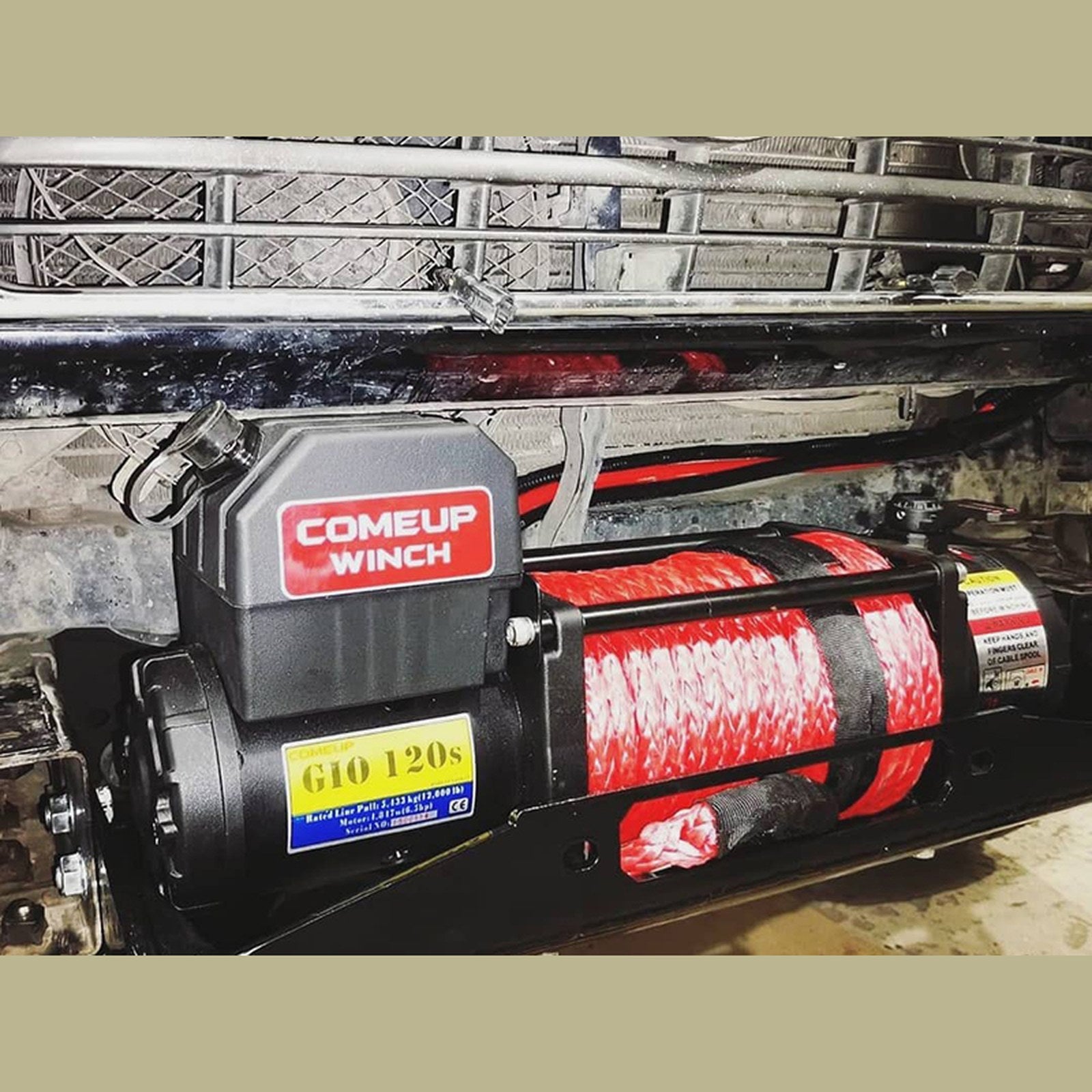 Treuil ComeUp GIO 120S (5443 kg) 12V corde synthétique – Ford Ranger