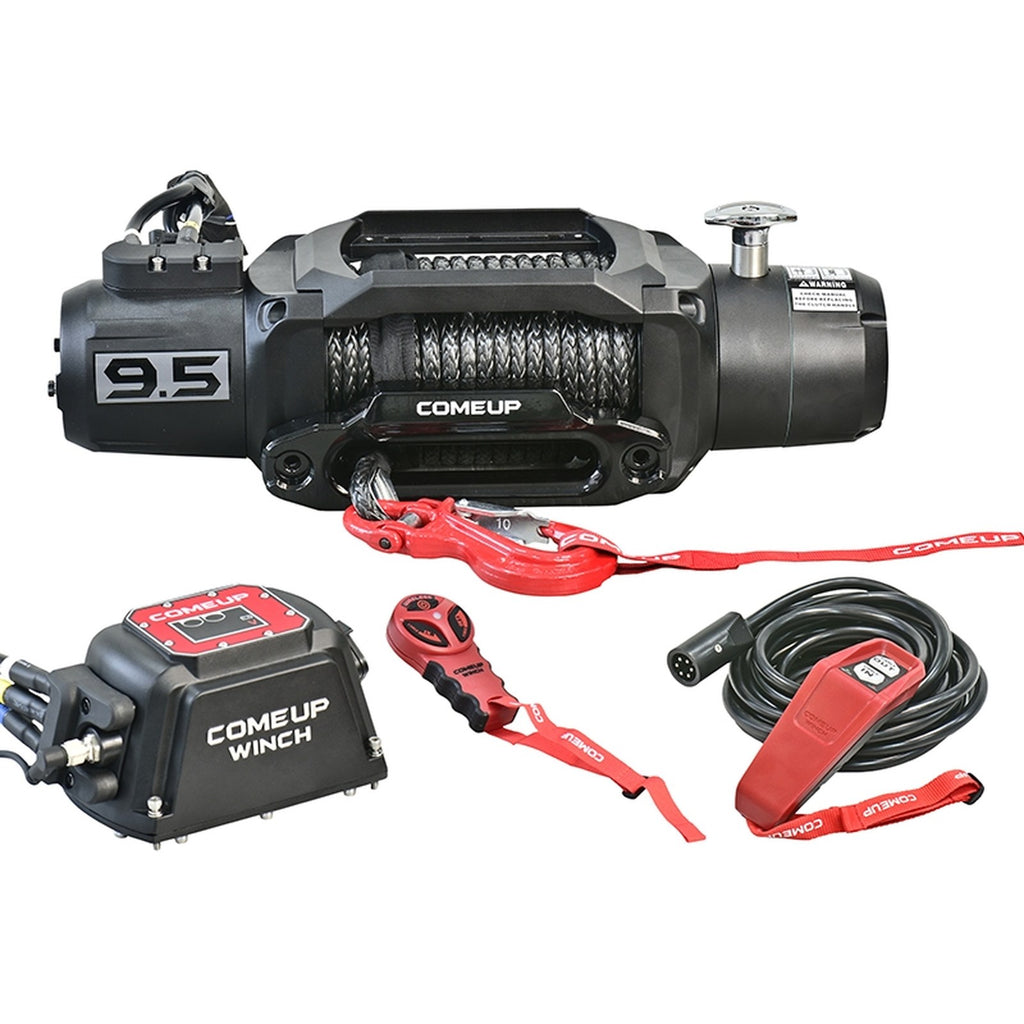 Treuil COME UP Solo 9.5RS 4309 kg 12V corde synthétique – Ford Ranger 4x4 – vue 2