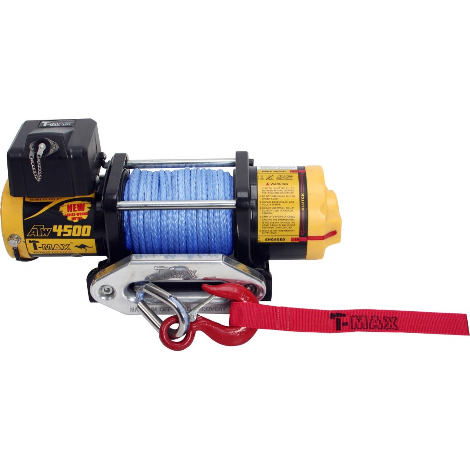 Treuil T-MAX ATW 4500 Pro Series 2040 kg 12V corde synthétique – Ford Ranger
