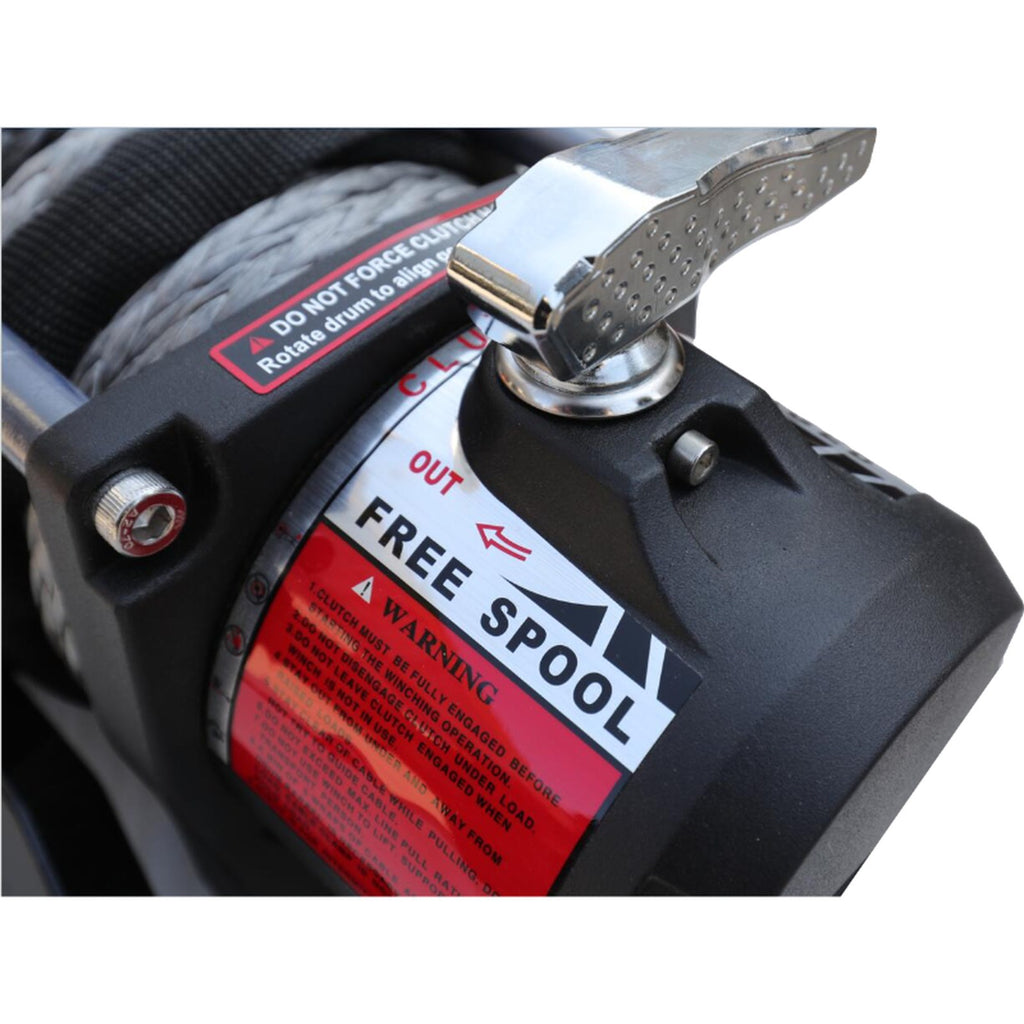 Treuil T-MAX EW12500S MuscleLift 5670 kg corde synthétique – Ford Ranger 4x4 – vue 3